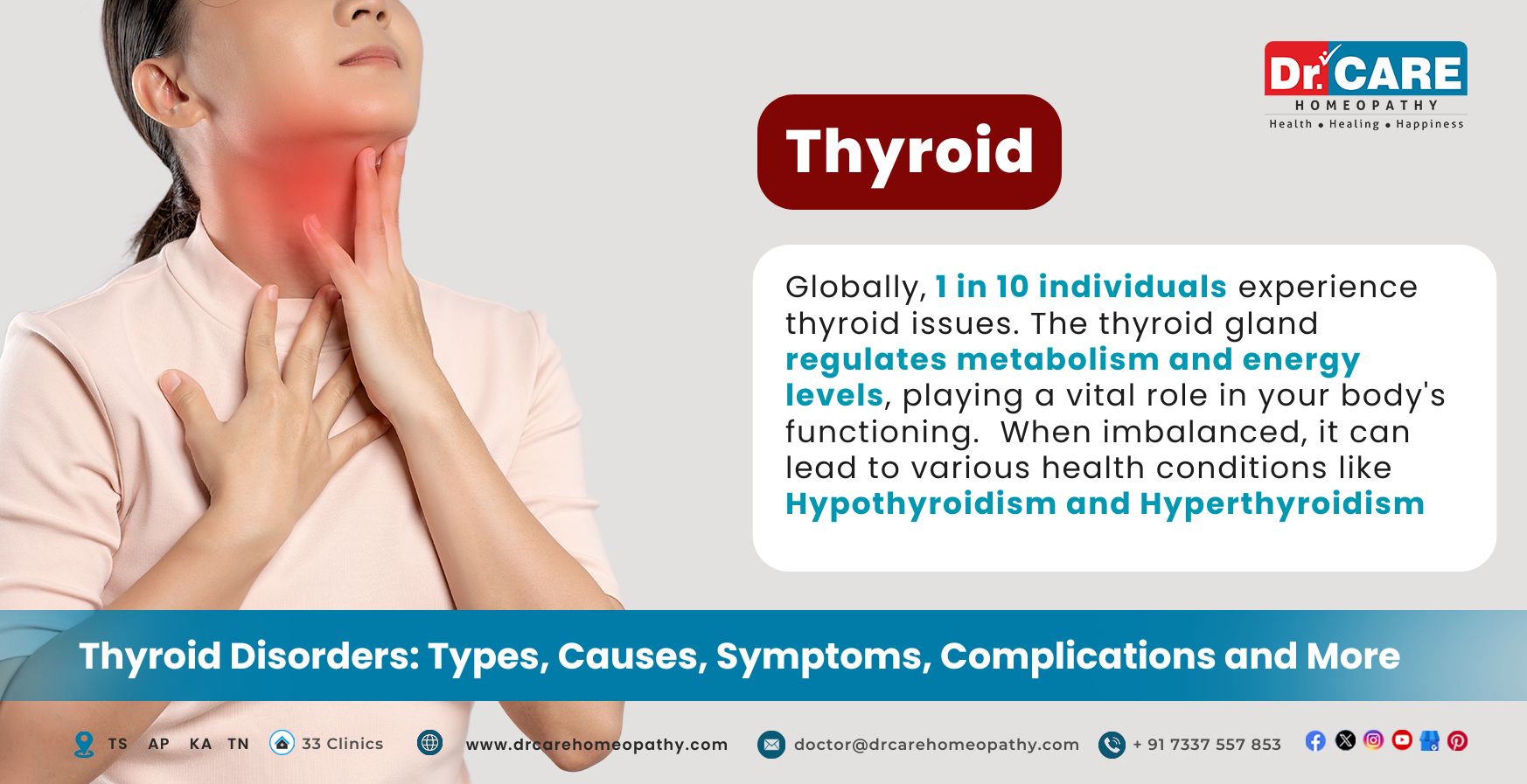 Thyroid Disorders: Types, Causes, Symptoms, and More