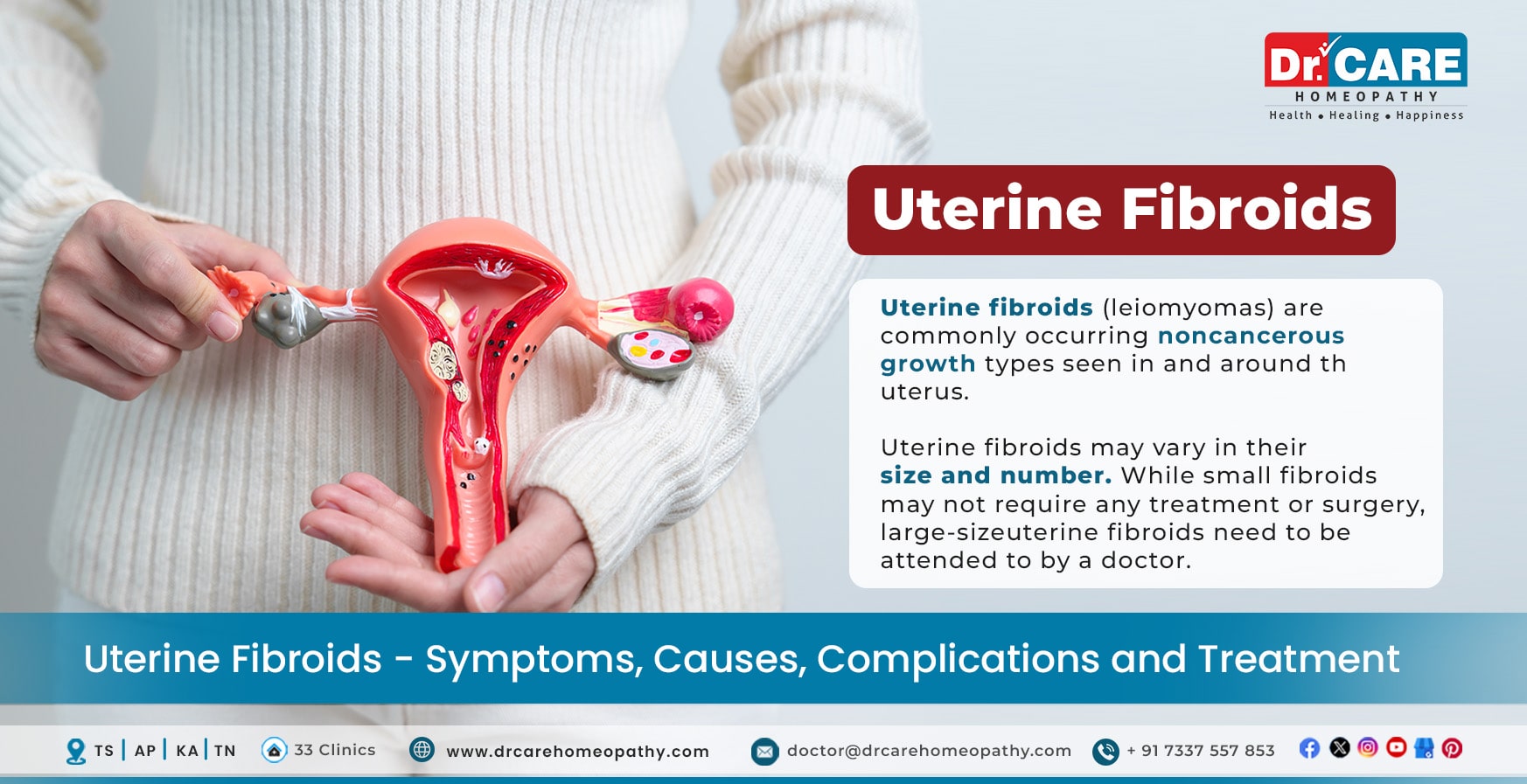 Uterine Fibroids – Symptoms, Causes, Complications and Treatment