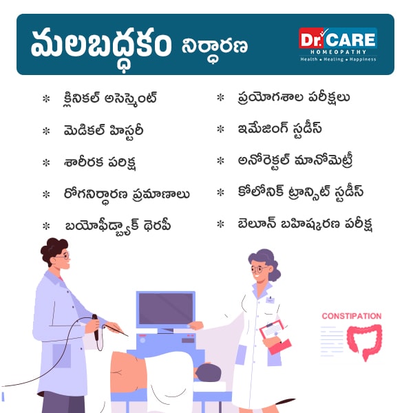 constipation diagnosis in telugu