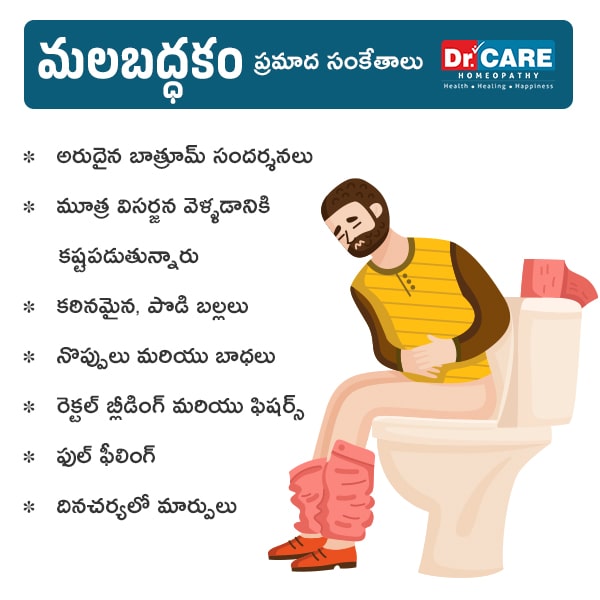 constipation in telugu | constipation symptoms telugu | constipation signs telugu